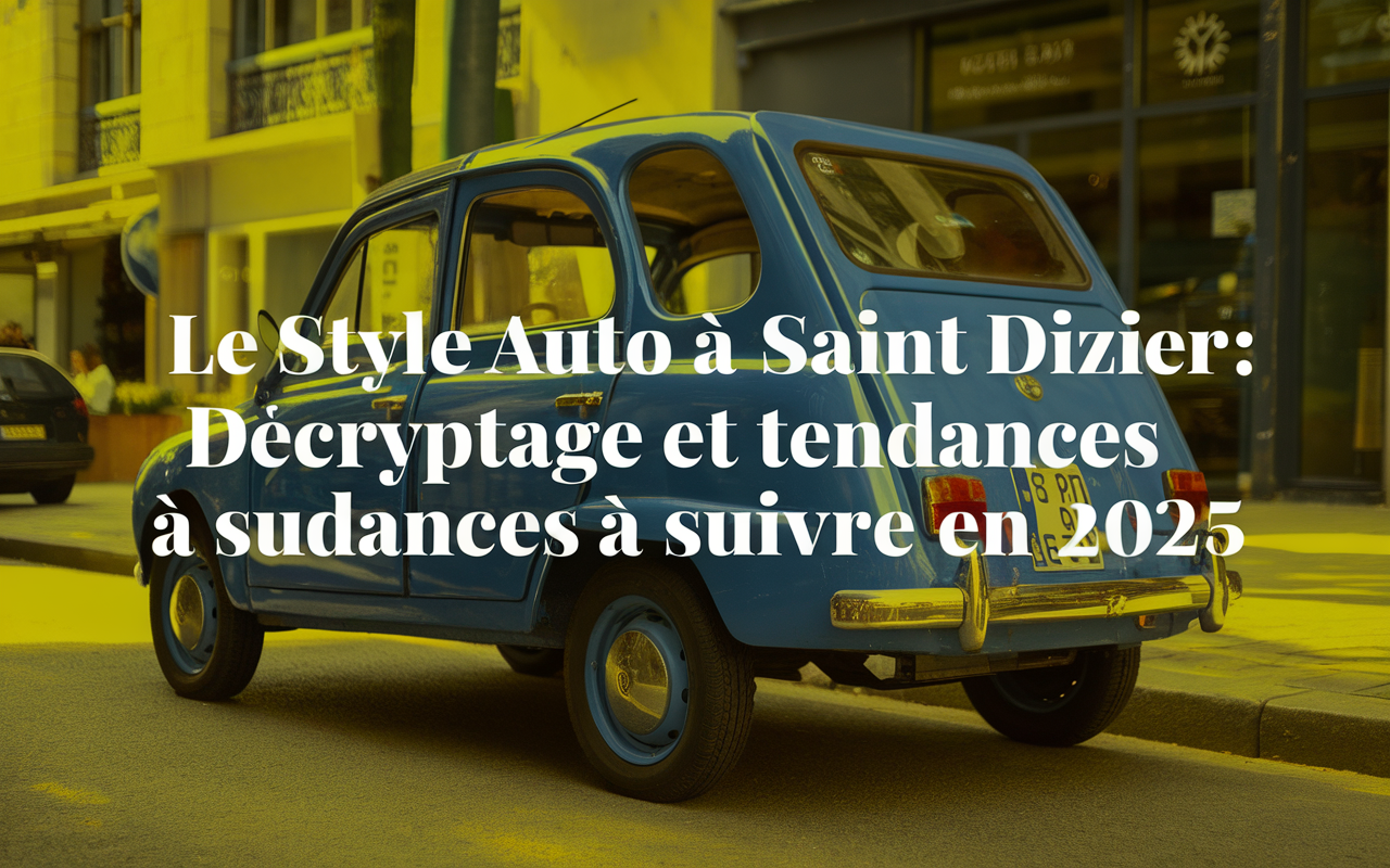 Style Auto Les tendances du style auto à suivre à Saint Dizier en 2025