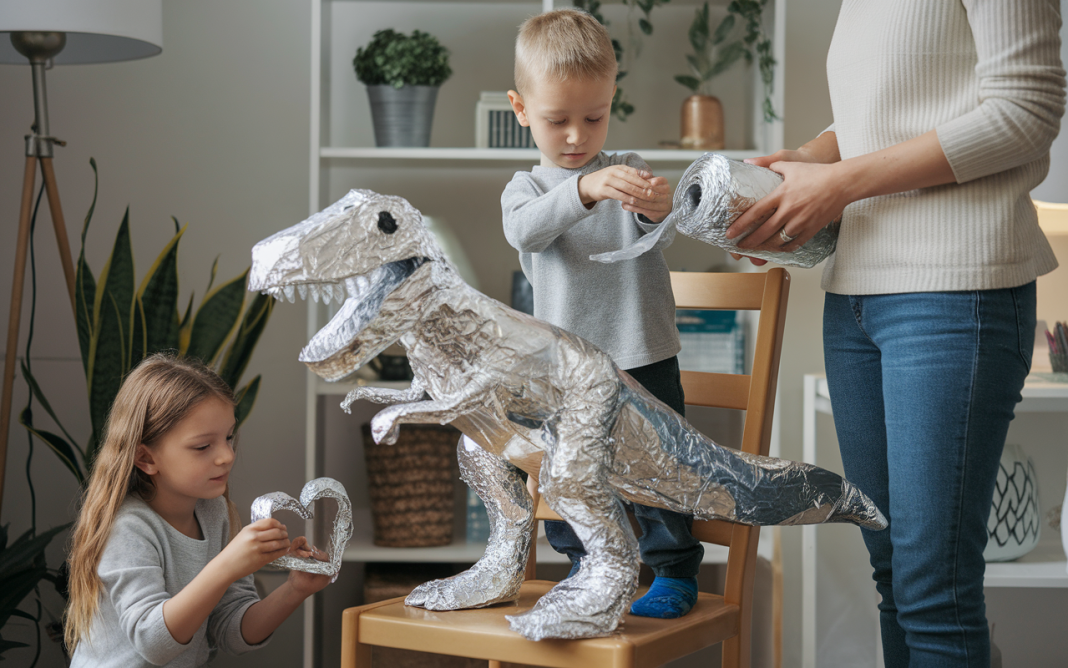 Les incroyables créations à essayer en famille avec du papier aluminium