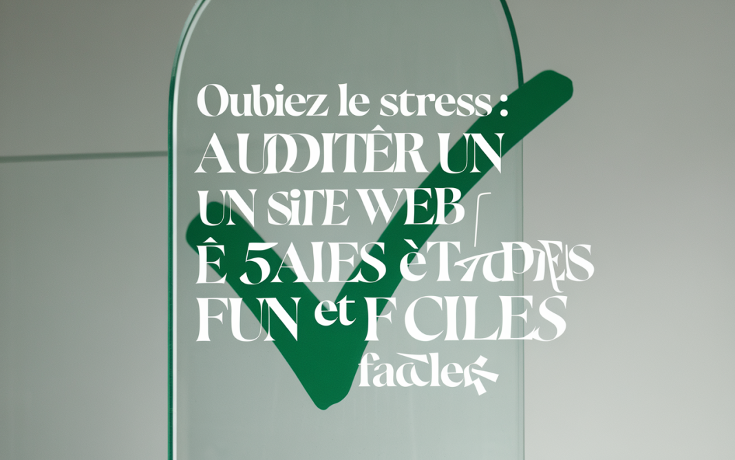 Oubliez le stress : auditer un site web en 5 étapes fun et faciles